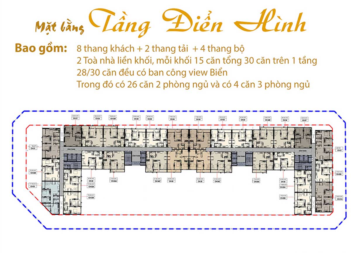 mat bang tang dien hinh du an can ho chi linh center vung tau - Chí Linh Center